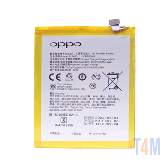 BATTERY OPPO A31 2020 CPH2015/CPH2073/CPH2081/CPH2015BATB BLP673 4230MAH